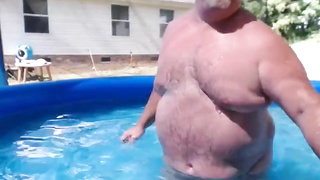 Naked Pool Dad 5