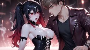 demure gothic girl with rock star - full movie 1 hentai