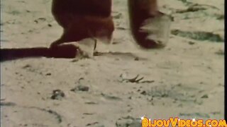 Classic haired gay studs with no condoms hammering after hot ass licking