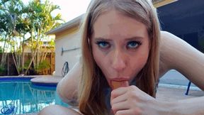 Poolside Facial For Cock Hungry Stepsis 1080 MP4