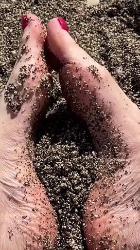 For Those Who Love Legs, I’m Having Fun in the Sand.