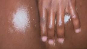 Oiled up anal