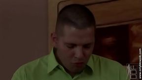 The man in the green shirt wins!