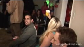 University teen fucked as voyeur party watch