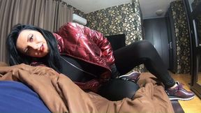 double pleasure with milfycalla – episode 32 of 47 – leather, anal, blowjob & messy finish