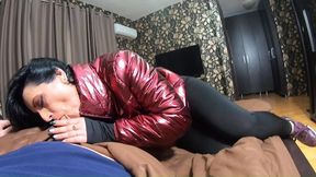 double pleasure with milfycalla – episode 32 of 47 – leather, anal, blowjob & messy finish