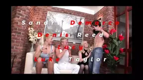 Bi-sex party with big cock and deepthroat action