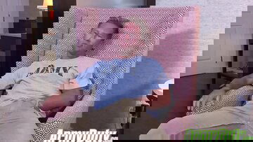 Hot booty army hunk Tristan wanking his bbw stick for you