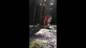 全裸野外露出で最後にご褒美????