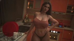 Japanese Guy Cheating With Hot Mother In Law In Kitchen