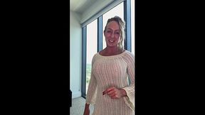 Extreme Sheer Bra and Panties Plus Dress &ndash_ Sexy Try-On