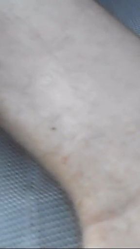 Creeping on Dirty Bare Feet Outdoors