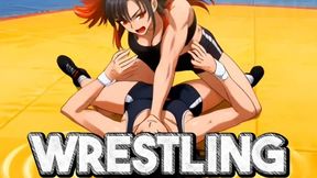 Competitive Female Wrestling - Rika Dominates With Pure Muscle And Skill