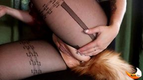 Sexy Fox entertains herself