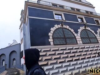 Cute Girlfriend takes Large Dong in her constricted Butt - Anal Sex Journey Vlog in Dresden