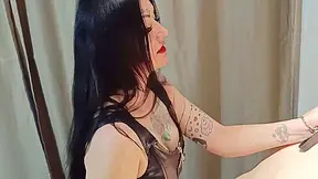 Fucked Her Slave In The Ass In The Kitchen While He Was Washing The Dishes With Dominatrix Nika