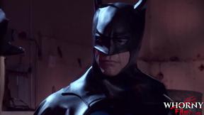 ”Batman Rescues Two Hotties Thirsty For threesome & His Tasty Jizz”