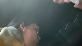 Car Wash Blowjob and Cumshot in Gas Station Bathroom