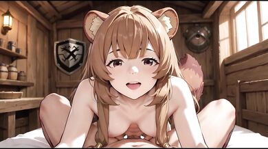 Raphtalia fucks you in the cozy inn uncensored hd pov racoon gril cat ears furry anime