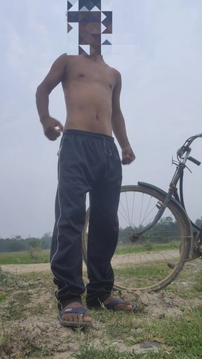 Outdoor Roadside Gay Men Masturbation Sex Video