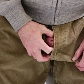 Close up Pissing Cumming and Pissing Again, Soaking Cords in Bathroom - Rockard Daddy