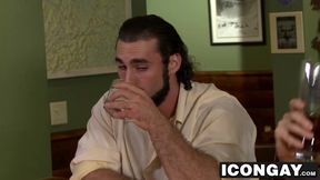 Straight guy Brendan enjoys getting a blowjob by another man