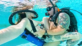 Aquaphilias- Summer Bella- She seduces the SCUBA Instructor- Double Hose Orgasms