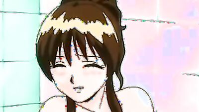 Kinky brunette dominates in steamy bathroom with oral and bondage play