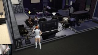 Red Head women Spies and Masturbates her Snatch. Cartoon Porn. Sims4 Sex Mod