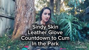Leather Glove MILF Countdown to Cum JOI in the Park