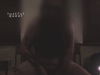 FTM Puppy Stoner Rides Toy and Cums Hard (Full Clip, Blurred Face)