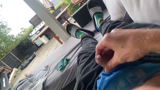 Too tired to masturbate in pissed flooded layers when I went to bed, completed the cycle in the morn