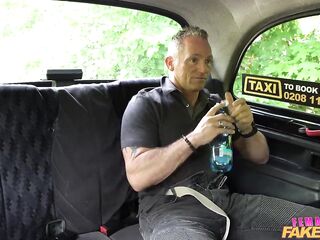 Female Fake Taxi - mother I'd like to fuck gets her large bazookas felt and this guy makes her SQUIRT