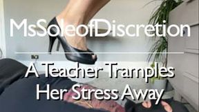 A Teacher Tramples Her Stress Away