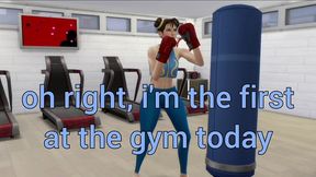 chun-li group training ant the gym (gonne wrong) (gone sexual)