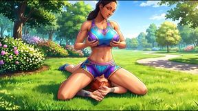 Used For Pleasure by Big Busted Bitch | Face Sitting Wrestling | FHD
