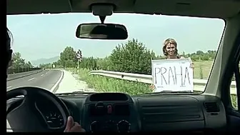 Street s series. Hitchhiking girl in trouble. Amanda Vamp Part 1. Capturing her at the side of the road.