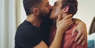Classy men pose naked when they collide their big dicks in a special treat
