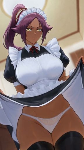 Yoruichi Tight Pants Ass Twerk and Breast Bounce - Bleach   Clip 1