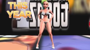 Incredible Busty Kim Bounces Her Booty in 3D Anime Action