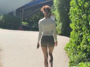 risky public cable car blowjob - naughty in the sky / SallyDinosaur