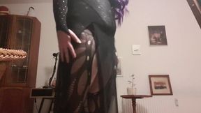 Finally get rid of my cloth after a long work day sissy feminization ladyboy trans