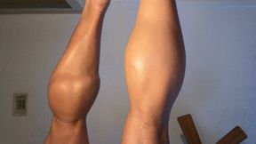 Golden Heart Shaped Calf Muscles Underneath