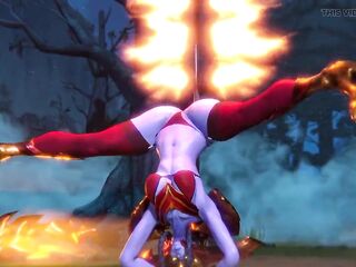 CG Shyvana he-he Pole Dabcing