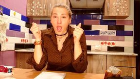 Sexy Russian Language Teacher is Sneezing