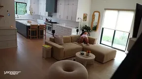 Brittle-bodied brunette Gal Ritchie gets a surprise virtual reality fuck