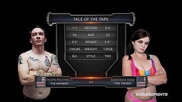Anastasia Rose vs Jason Michaels Mixed Wrestling