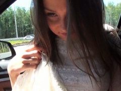 Lusty hitchhiker teen anal screwed up
