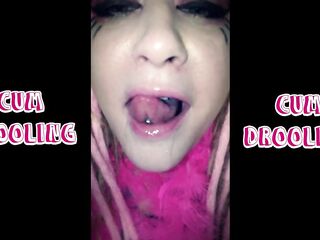 Cum Drooling with slurping sounds extended
