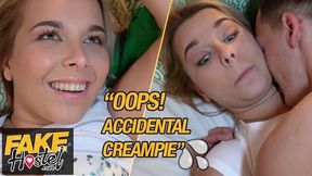 Nikky Dream And Steve Q In Chubby Babe Gets Accidental Creampie Sharing A Room